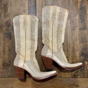Women’s Old Gringo Snakeskin Boots - size 6.5